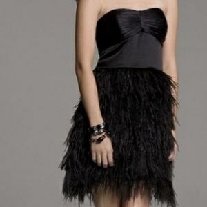 Express Feather Silk Dress!!